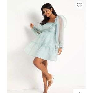 Gorgeous sheer pastel mint by eloquii